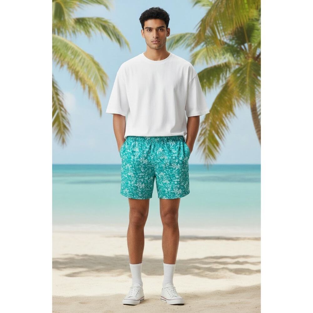 Columbia Mens Sz L 6” PFG Super Backcast Water Short in Tropical Print
